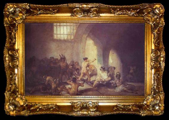 framed  Francisco Jose de Goya The Madhouse., ta009-2